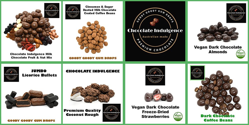 Chocolate Indulgence- Australia's best premium quality chocolates in bulk from Goody Goody Gum Drops.