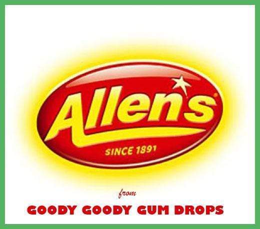 ALLEN&#39;S LOLLIES Promotional Bags for your business (100 x 50 Gm Bags) Goody Goody Gum Drops online lolly shop