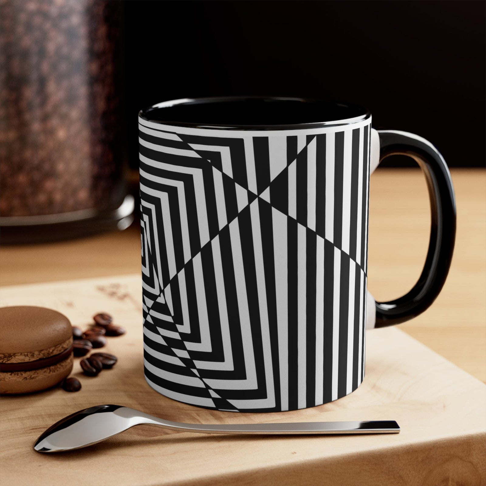 Black & White Abstract Accent Mugs, 11oz Goody Goody Gum Drops online lolly shop
