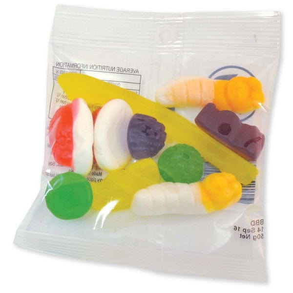 Cadbury Jellies Promotional Bags 100 x 50 Gm small cear bags Goody Goody Gum Drops online lolly shop