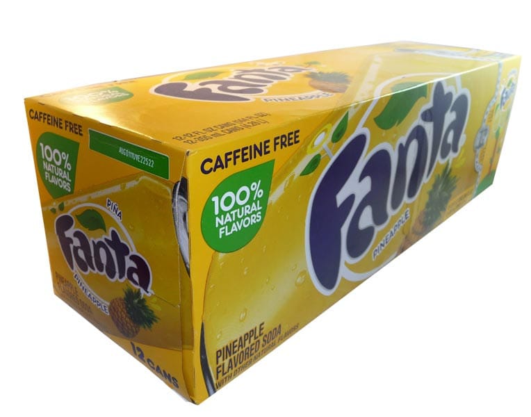Fanta - Pineapple | 12 x 355ml cans | USA Goody Goody Gum Drops online lolly shop