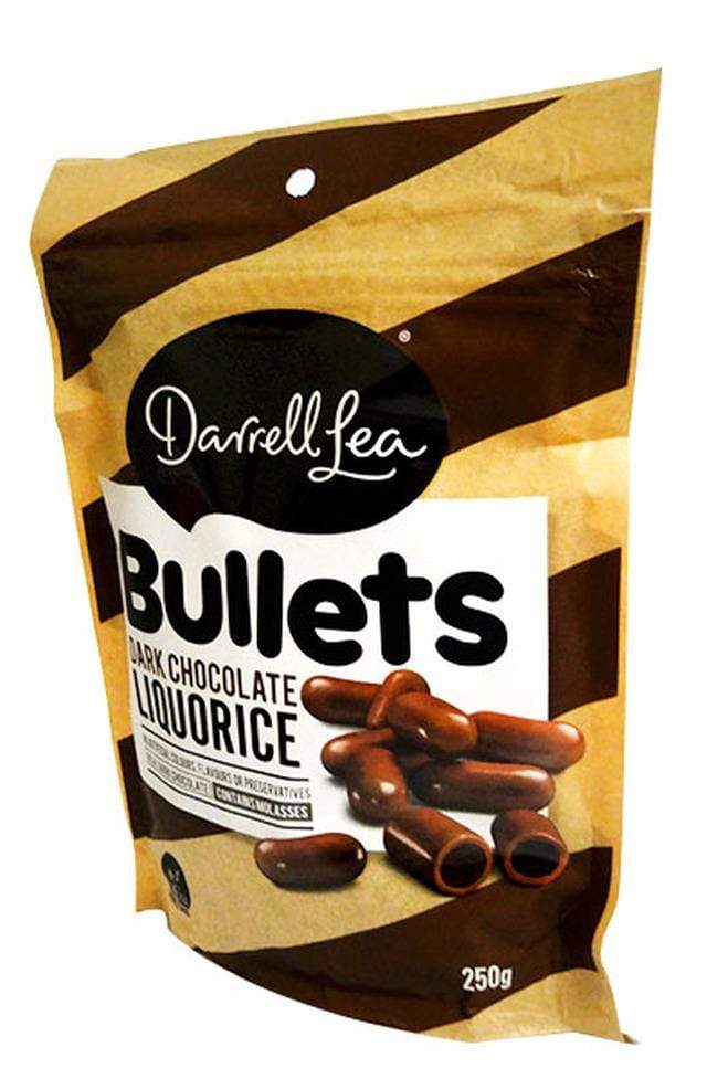 Darryl Lea Dark Chocolate Bullets (12 x 226 Gm Bags) Goody Goody Gum Drops online lolly shop
