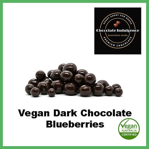 Vegan Dark Chocolate Blueberries - Chocolate Indulgence Goody Goody Gum Drops online lolly shop