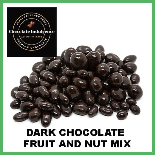 Gourmet Dark Chocolate Fruit &amp; Nut Mix - Chocolate Indulgence. Goody Goody Gum Drops online lolly shop