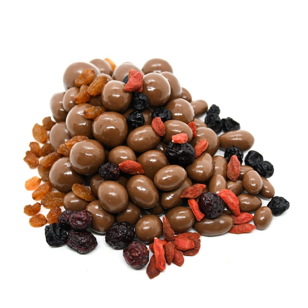 *Gourmet Milk Chocolate Fruit & Nut Mix - Chocolate Indulgence. Goody Goody Gum Drops online lolly shop