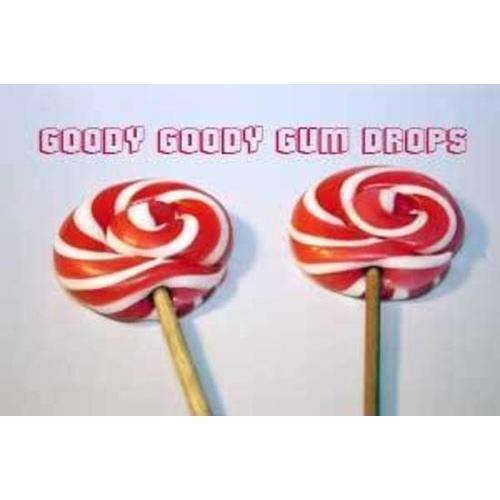 Hot Pink &amp; White Gourmet 5 cm LolliPops (Box of 25) Goody Goody Gum Drops online lolly shop