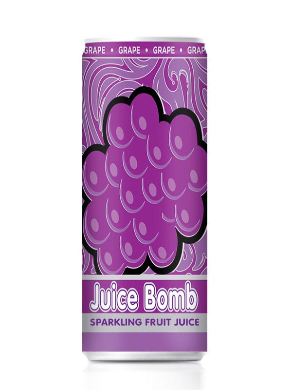 Juice Bomb Sparkling Fruit Juice - 24 x 250 ml cans (Less than $2.50 per can) Goody Goody Gum Drops online lolly shop