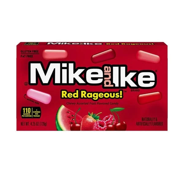 MIKE & IKE Red Rageous CANDY FROM USA (12 x 120 Gm boxes) Goody Goody Gum Drops online lolly shop