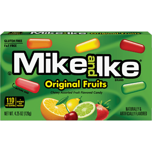 MIKE & IKE CANDY Original Fruits FROM USA (12 x 120 Gm boxes) Goody Goody Gum Drops online lolly shop