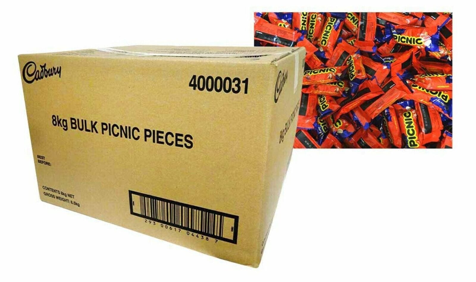 Picnic Mini Bars 8 Kg Box Goody Goody Gum Drops online lolly shop