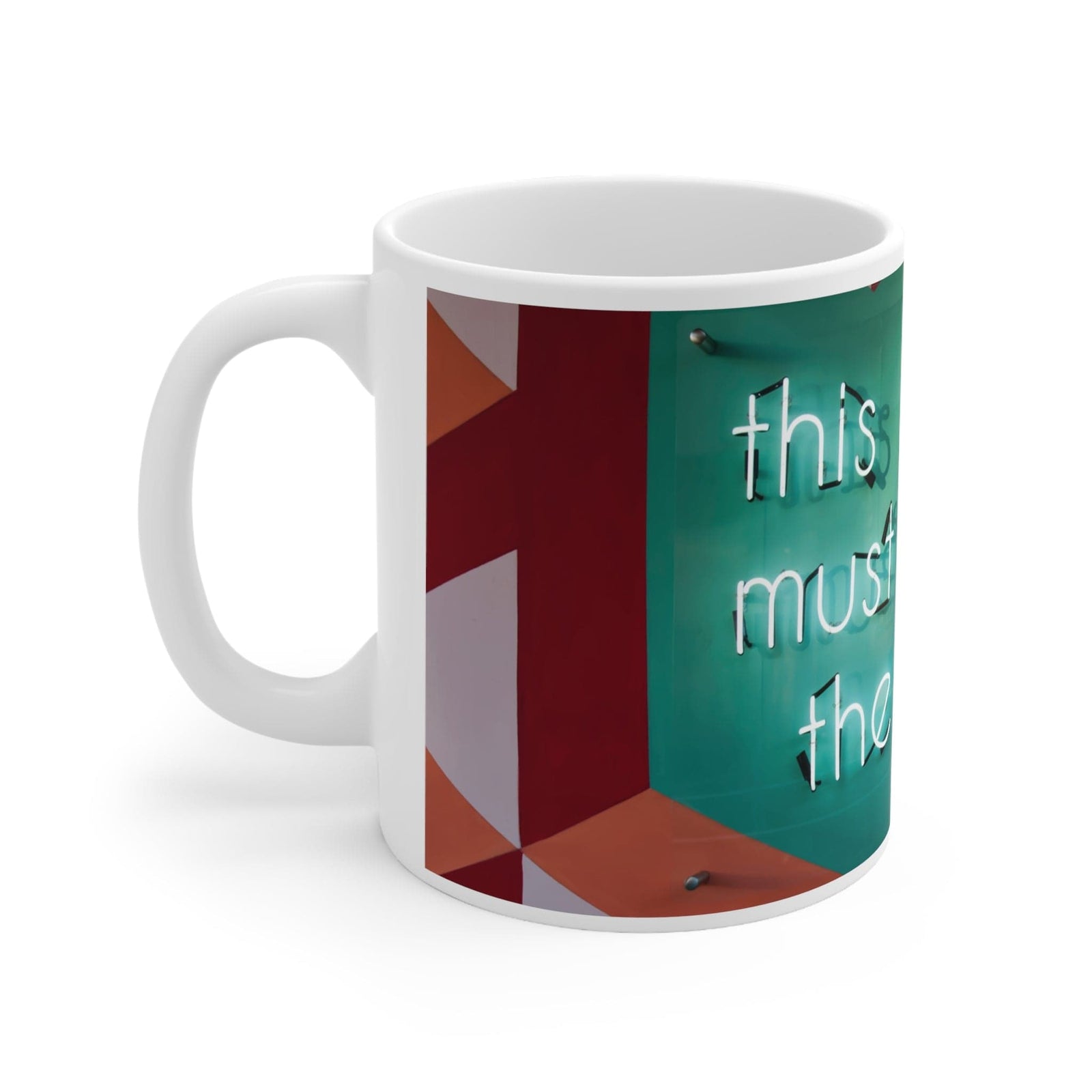 "This must be the place" ceramic coffee mug Goody Goody Gum Drops online lolly shop
