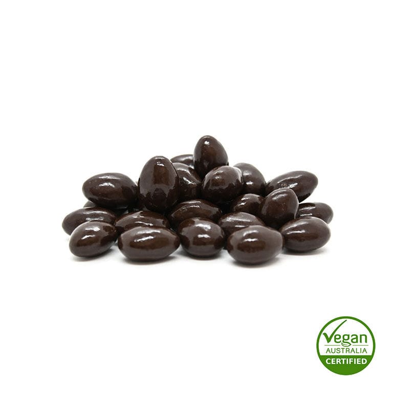 Vegan Dark Chocolate Almonds - Chocolate Indulgence Goody Goody Gum Drops online lolly shop