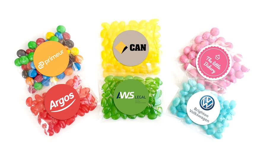 Promotional lolly bags branded and in your colours