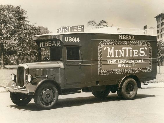 Vintage MINTIES delivery truck