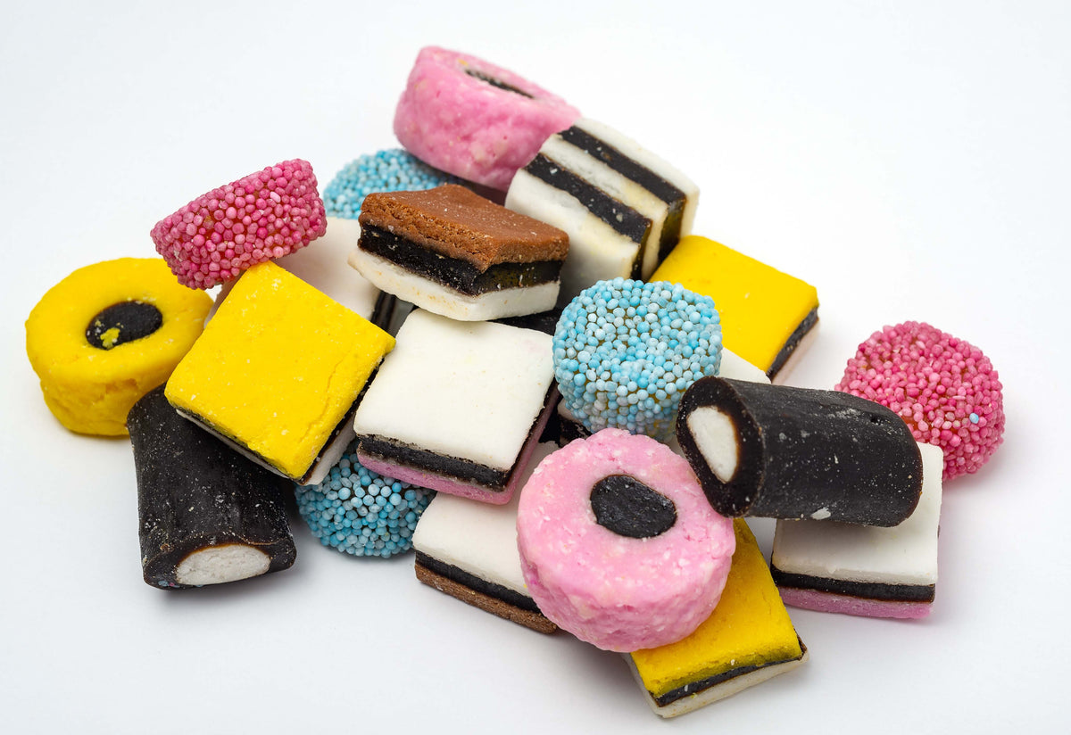 Licorice allsorts from Goody Goody Gum Drops.