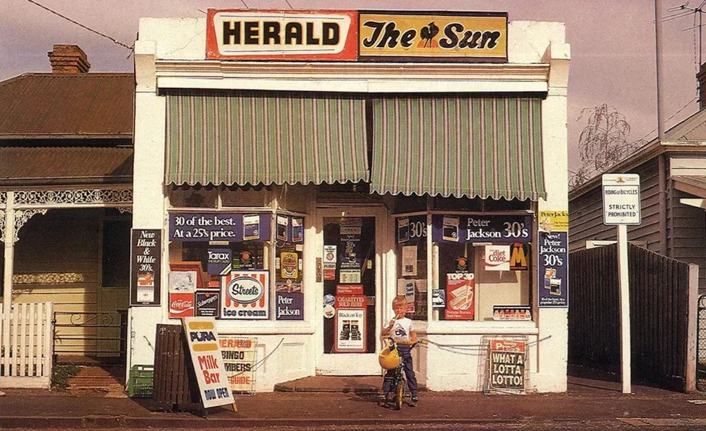 Vintage Australian corner store milk bar.