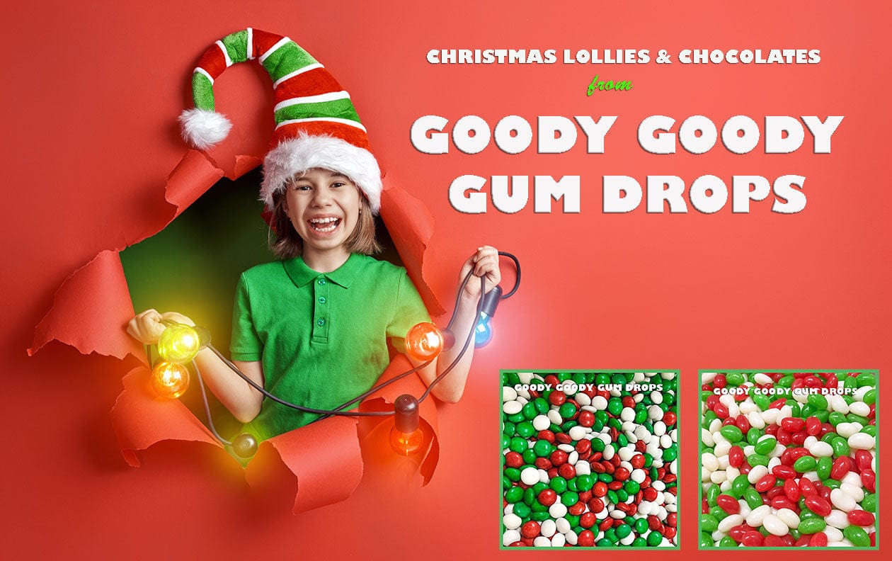 Christmas lollies & chocolates at Goody Goody Gum Drops Lolly shop