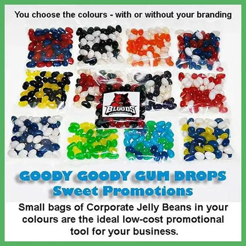 Low cost promotional jelly beans in your colours