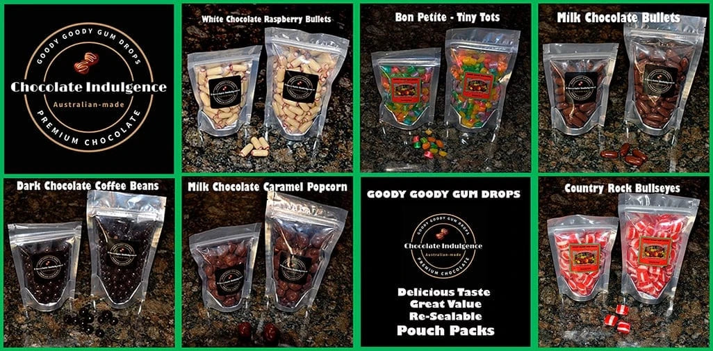 Chocolate Indulgence & Rock candy Pouches