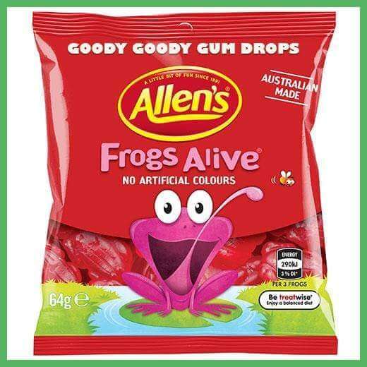 Allen's Jelly Mini Packs | Allen's Jelly Mini | Frogs Alive. Goody Goody Gum Drops online lolly shop