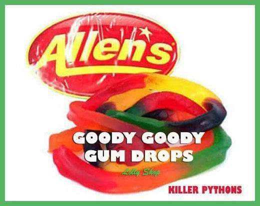 Allen&#39;s Killer Pythons 1 Kg Goody Goody Gum Drops online lolly shop