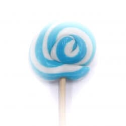 Baby Blue &amp; White Gourmet Lollipops 5 cm (Pack of 25) Goody Goody Gum Drops online lolly shop