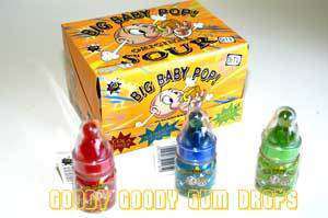 Big Baby Sour Pops (Box of 12) Goody Goody Gum Drops online lolly shop