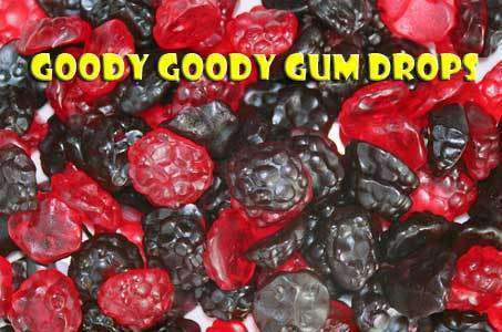Black &amp; Red Raspberries 1Kg Goody Goody Gum Drops online lolly shop
