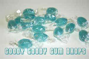 Blue Fruity Drops - Single Colours (Cello Wrapped) 1Kg Goody Goody Gum Drops online lolly shop