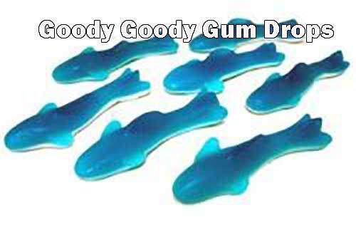 Blue Gummi Sharks 2.27 Kg Bulk Bag Goody Goody Gum Drops online lolly shop