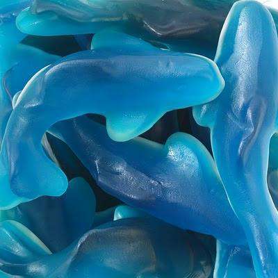Blue Gummi Sharks 2.27 Kg Bulk Bag Goody Goody Gum Drops online lolly shop