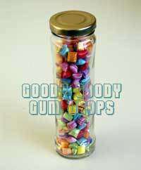 Bon Petite 100 x 110 Gm Tall Flint Glass Jars Goody Goody Gum Drops online lolly shop
