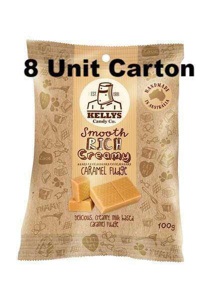 CARAMEL FUDGE - SNACK PACK (8 x 100G BAGS) Goody Goody Gum Drops online lolly shop