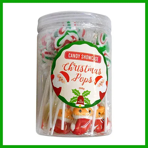 Christmas Tree and Santa Lollipops (24pc) Goody Goody Gum Drops online lolly shop
