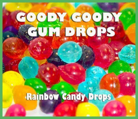 30 Gm Bags Clear Rainbow Drops Assorted (100 bags) Goody Goody Gum Drops online lolly shop