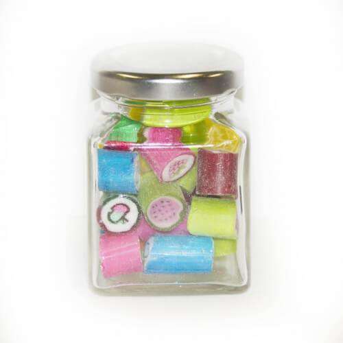 Fruit Salad Gourmet Rock in 70 Gm Glass Jars (14 jars) Goody Goody Gum Drops online lolly shop