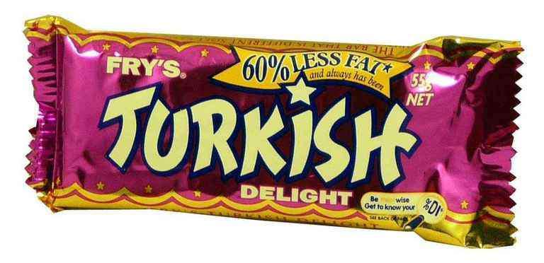 Fry&#39;s Turkish Delight Bars (32 x 55 Gm Bars) Goody Goody Gum Drops online lolly shop