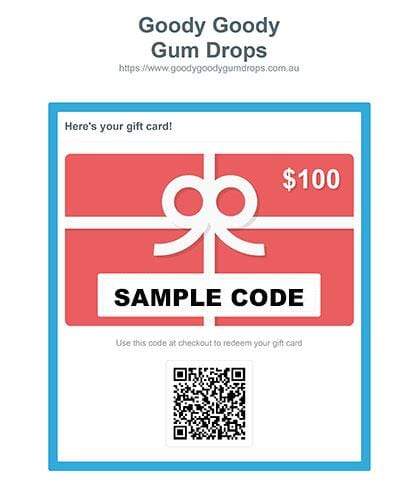 Gift Card Goody Goody Gum Drops online lolly shop