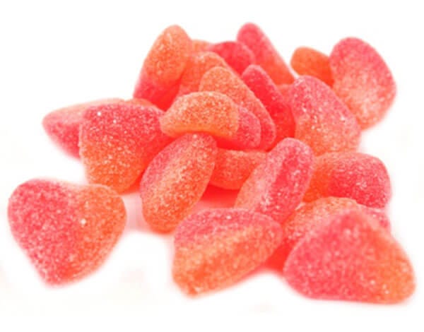 Gluten-Free Sour Peach Hearts - BULK Packs Goody Goody Gum Drops online lolly shop