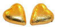 Gold Foil Covered Choc Hearts Goody Goody Gum Drops online lolly shop