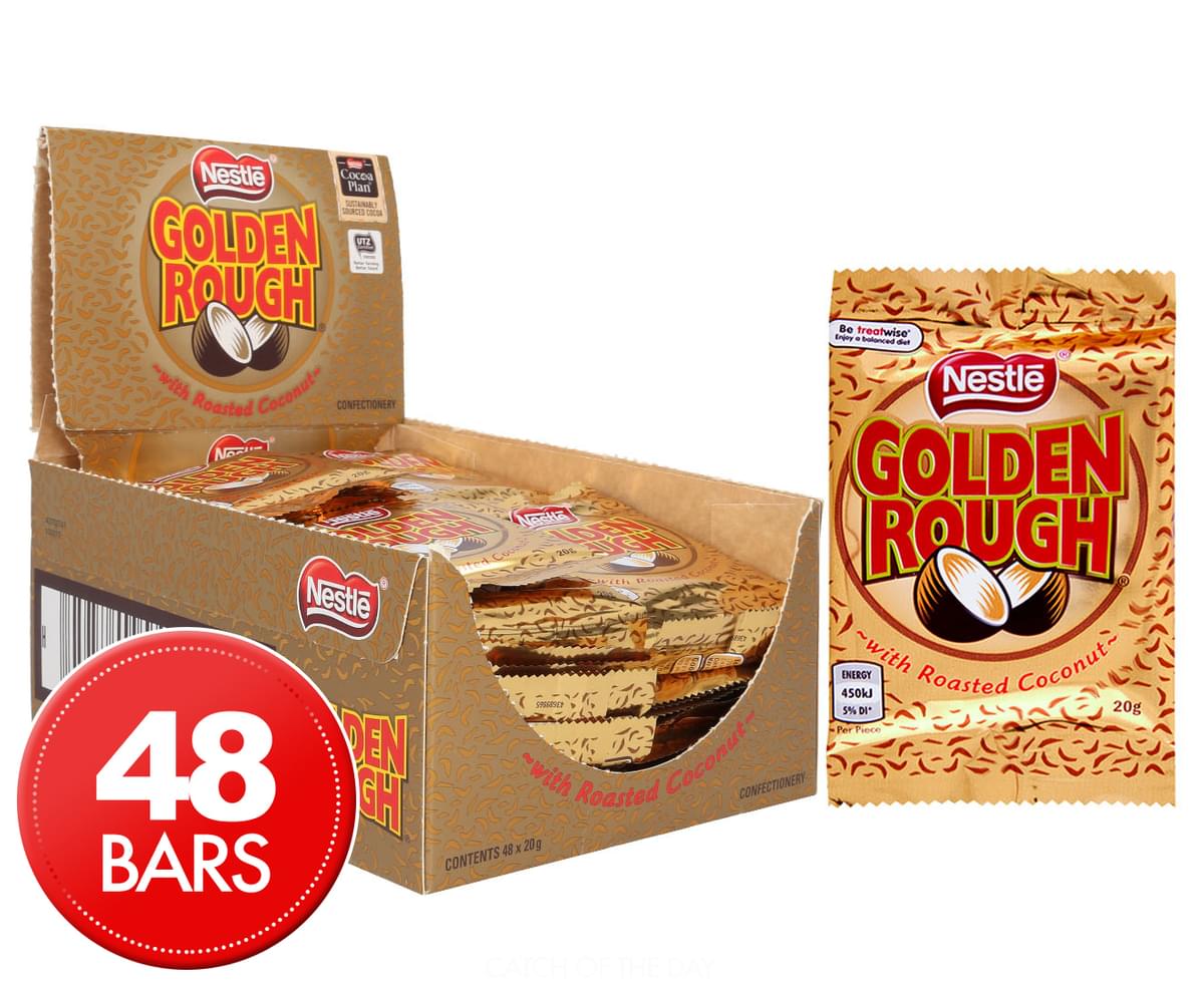 Golden Rough (Box of 48 x 20 Gm) Goody Goody Gum Drops online lolly shop