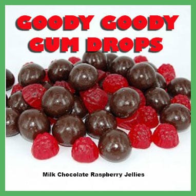 Milk Chocolate Raspberry Jellies Pouch Pack Goody Goody Gum Drops online lolly shop