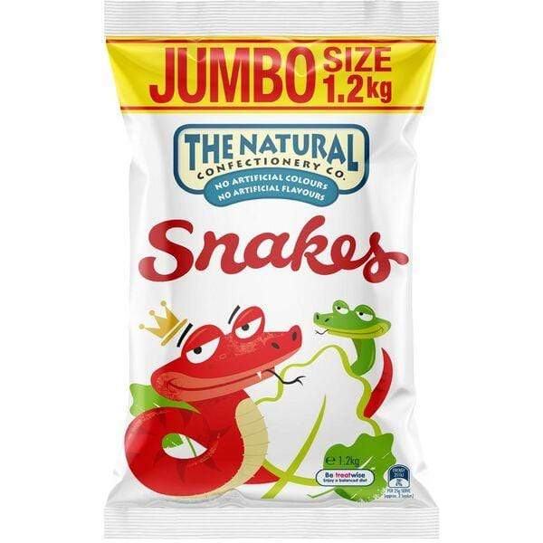 NATURAL CONFECTIONERY COMPANY SNAKES 1.1  KG Goody Goody Gum Drops online lolly shop