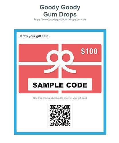 Gift Card Goody Goody Gum Drops online lolly shop