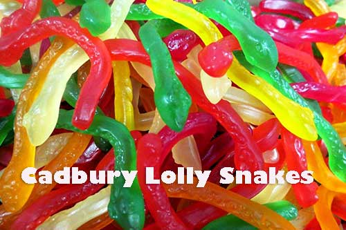 Cadbury Snakes 250 x 50 Gm Bags Goody Goody Gum Drops online lolly shop