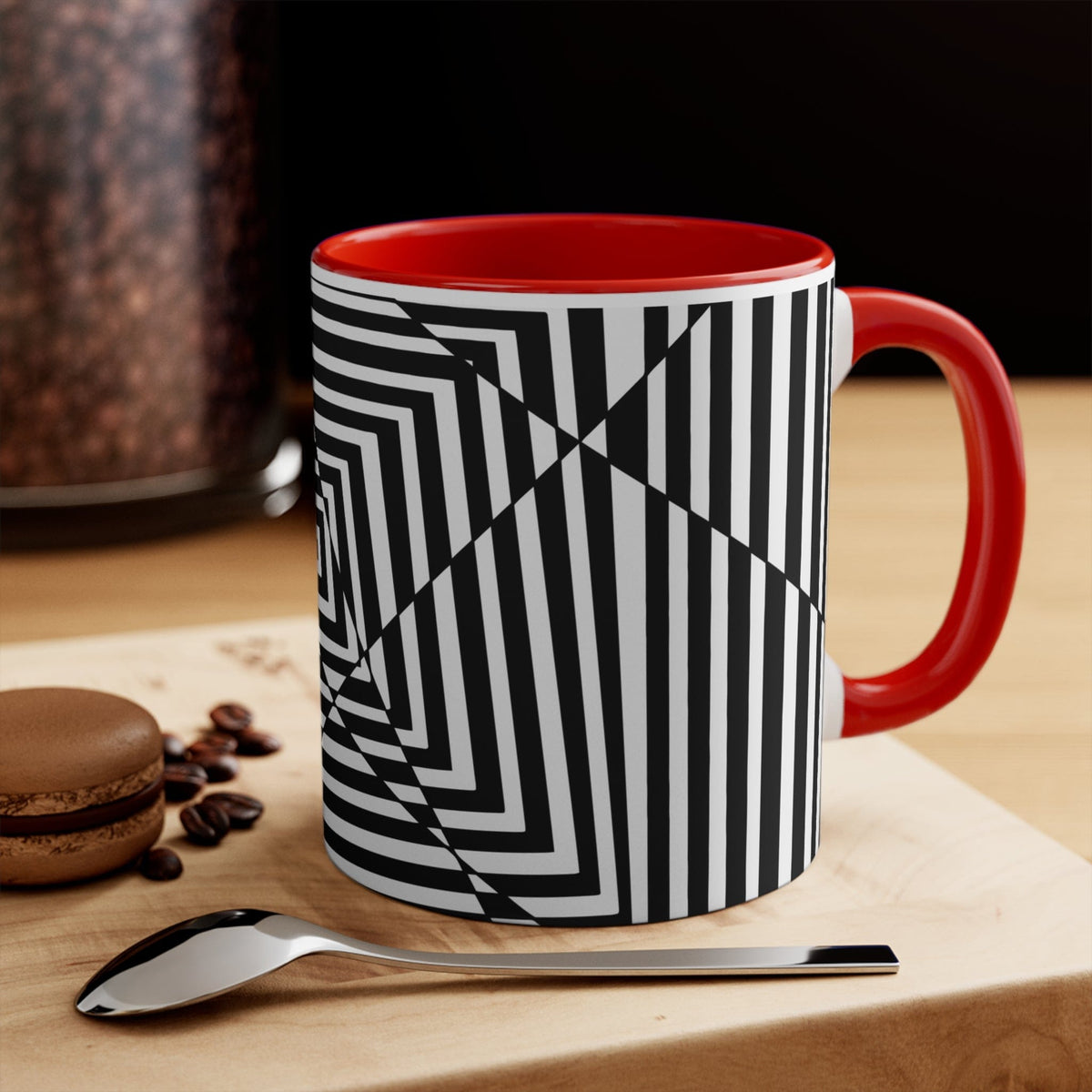 Black &amp; White Abstract Accent Mugs, 11oz Goody Goody Gum Drops online lolly shop