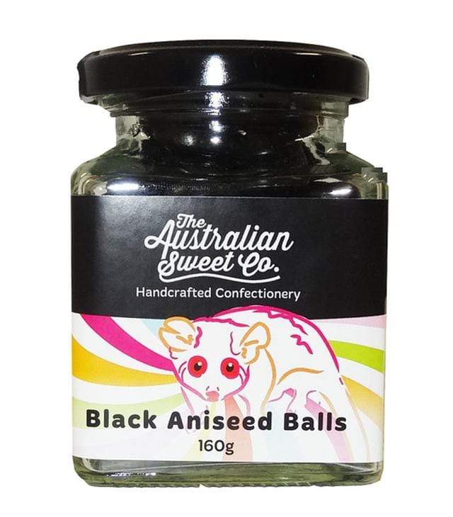 Aniseed Balls - Black - 160 Gm Jar Goody Goody Gum Drops online lolly shop