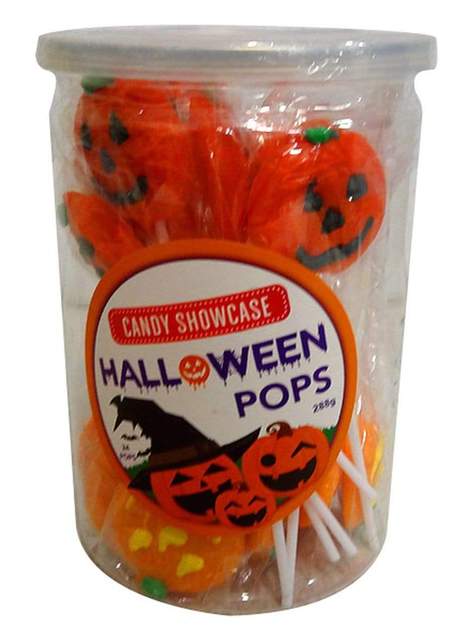 Halloween Pumpkin Lollipops (24 x 12 Gm Pops) Goody Goody Gum Drops online lolly shop