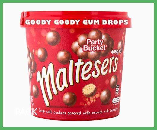Maltesers 450 Gm Party Bucket Goody Goody Gum Drops online lolly shop
