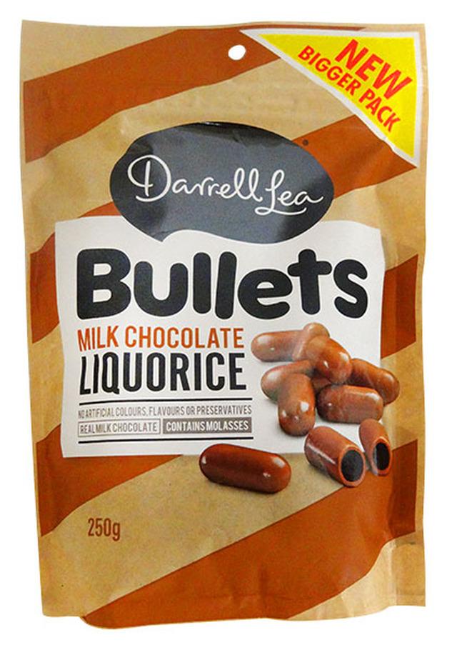 Darryl Lea Milk Chocolate Bullets (12 x 226 Gm Bags) Goody Goody Gum Drops online lolly shop
